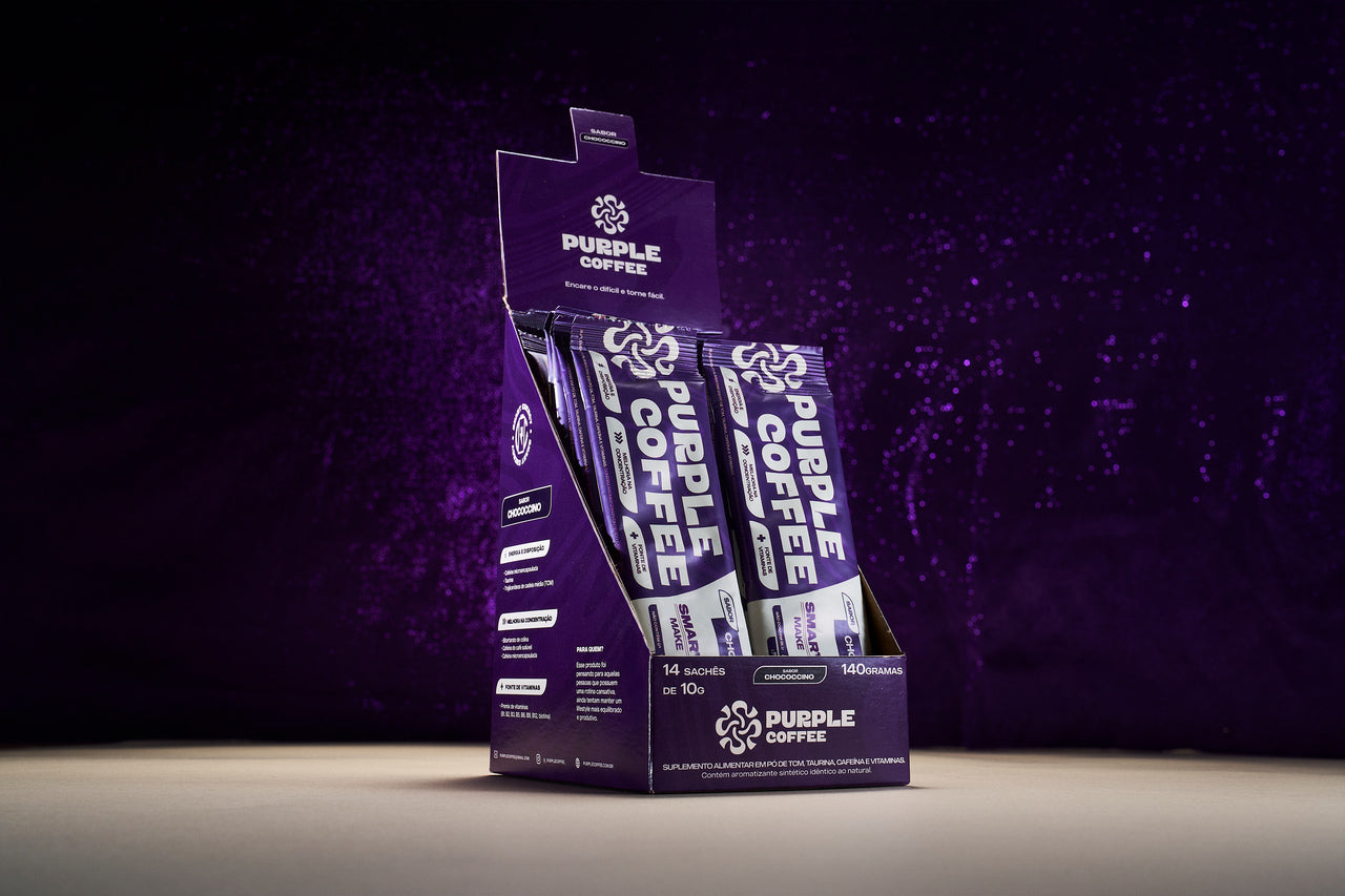 KIT 3 Purple Coffee | Chococcino | 42 Sachês